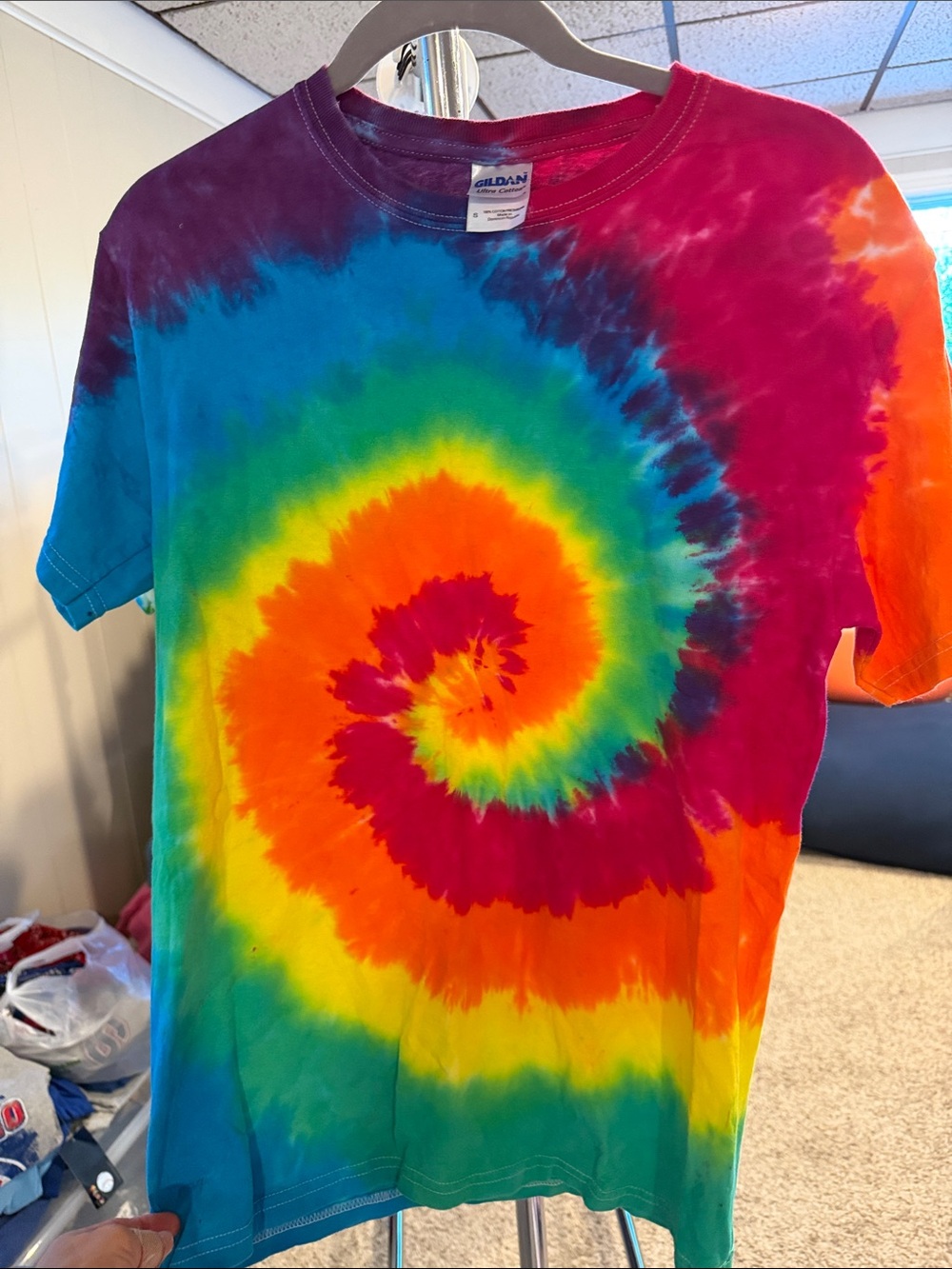 Gildan Multicolor Spiral Tie-Dye Tee